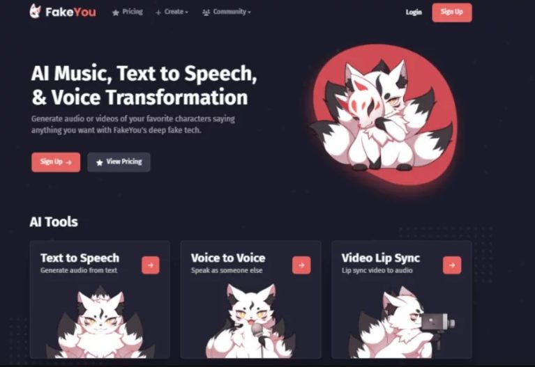 FakeYou HomePage